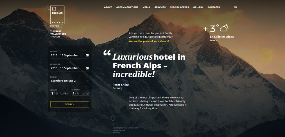 Home page