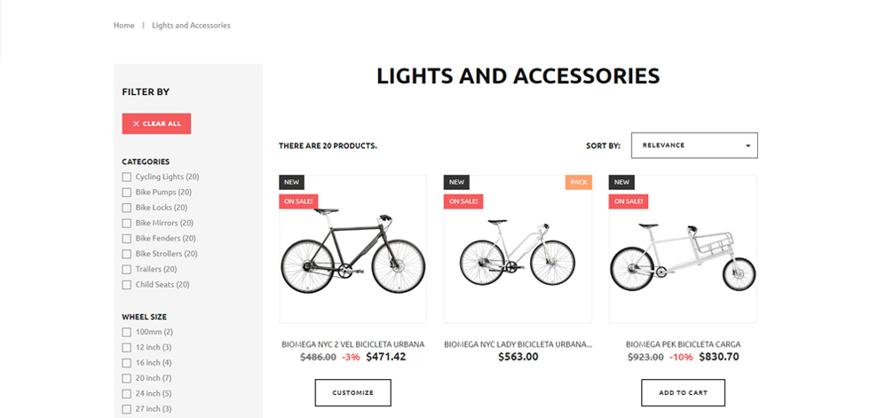 Category page