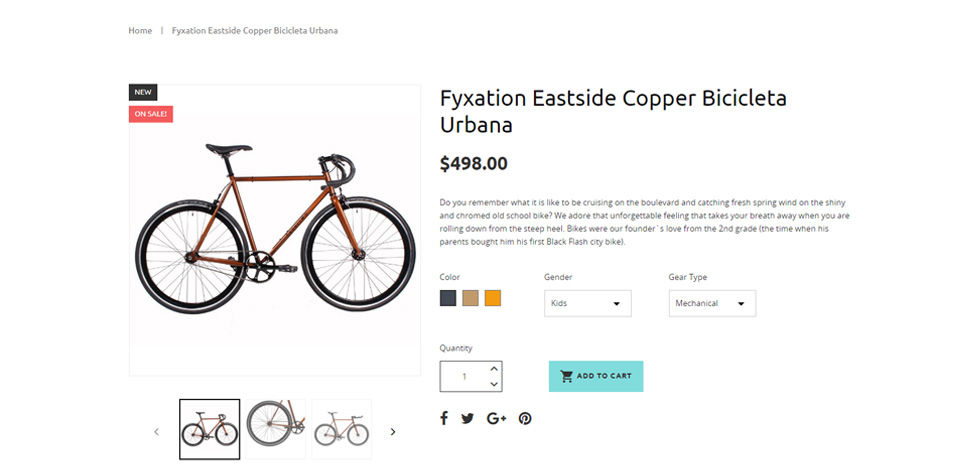 Product page
