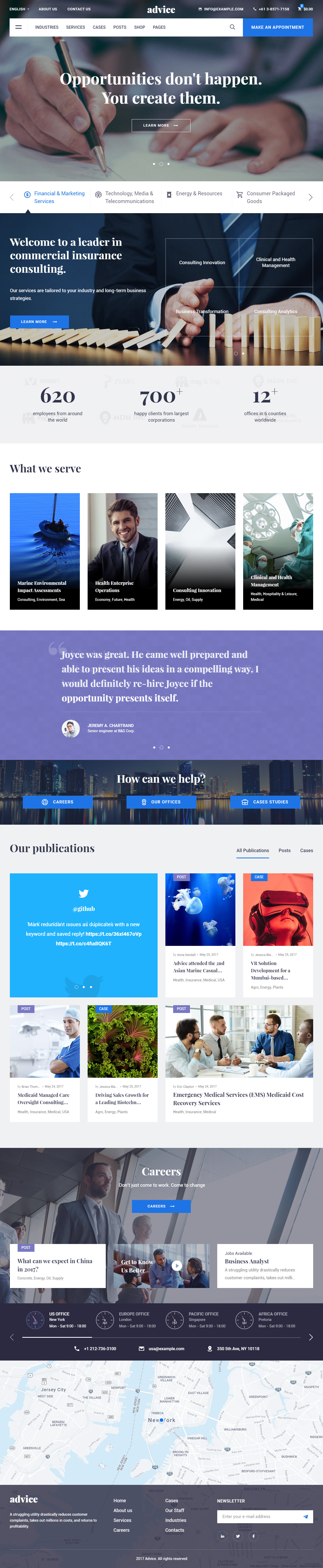 Advice WordPress Accounting Themes