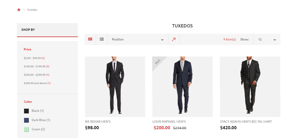 Category page