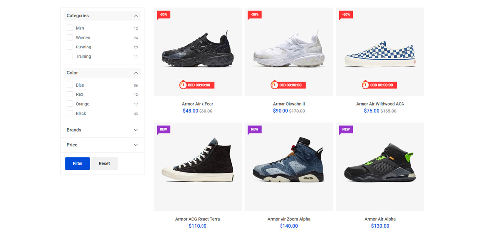 Category page