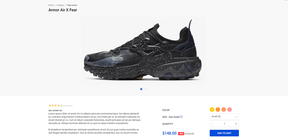 Product page