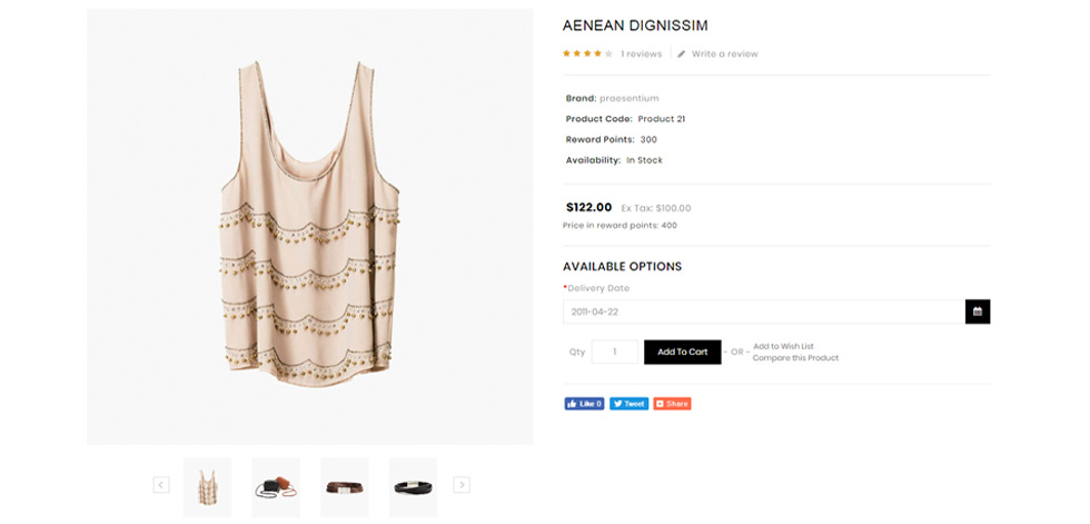 Product page