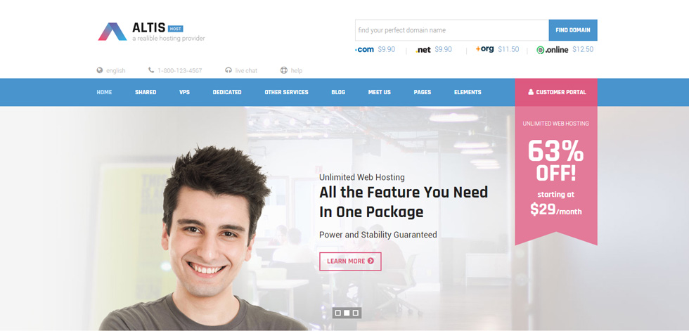 Home page