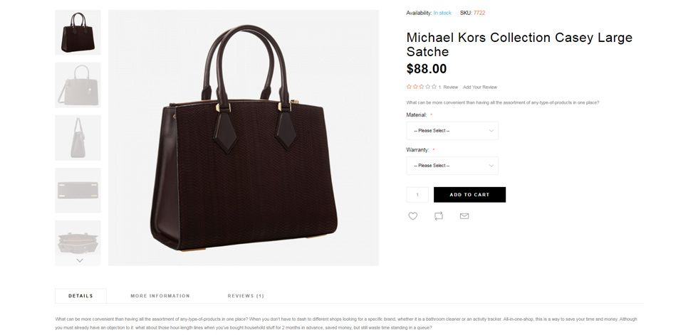 Product page