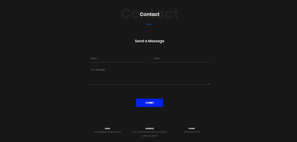 Contact page