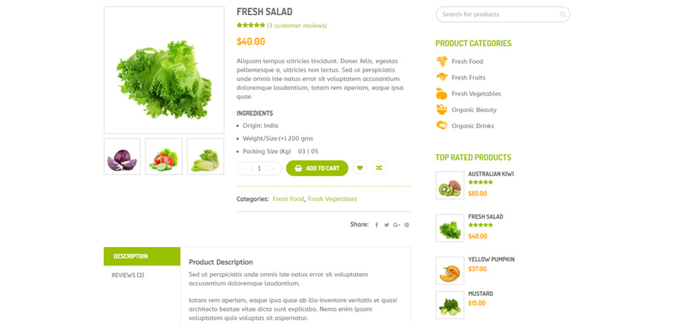Product page