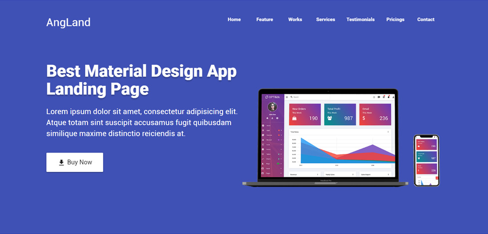 Welcome screen