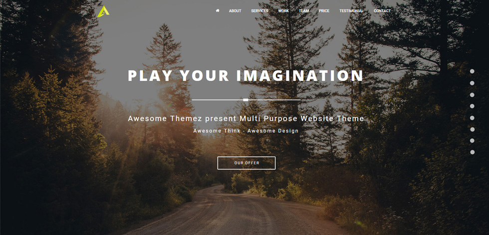 Welcome screen