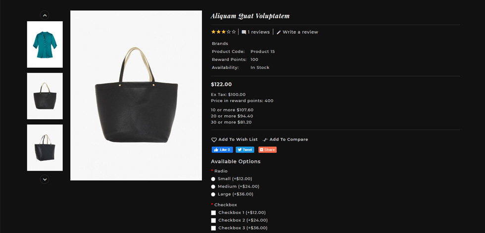 Product page