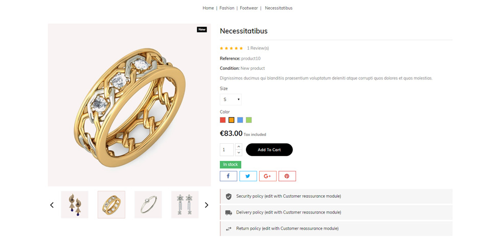 Product page