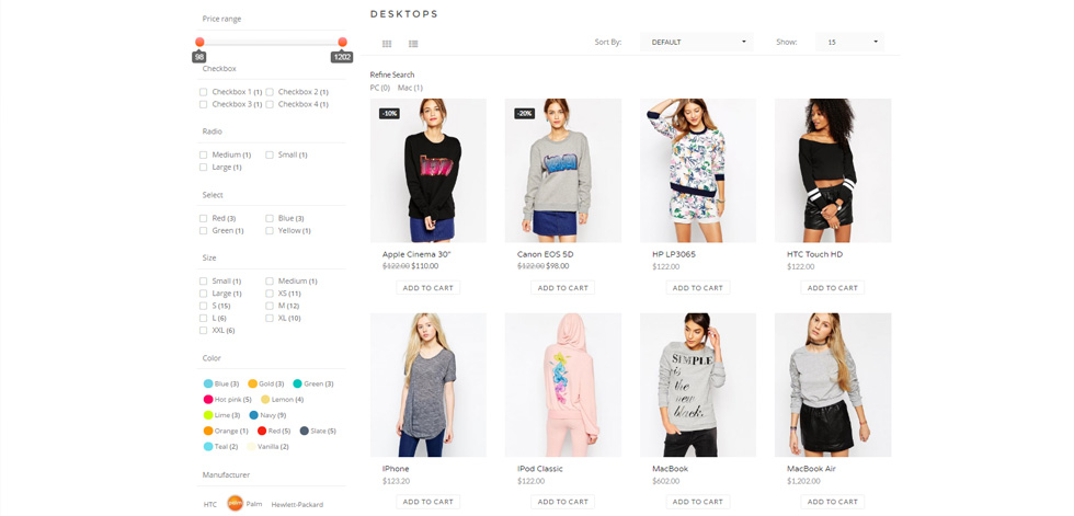 Category page