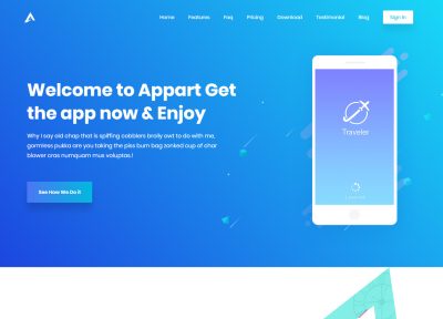 5+ Latest App Showcase WordPress Themes 2018
