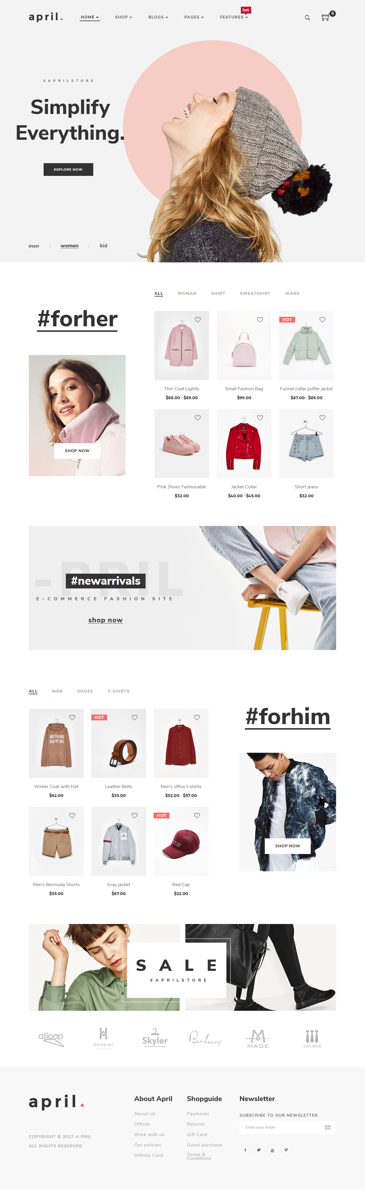 April Best Fashion WordPress Themes