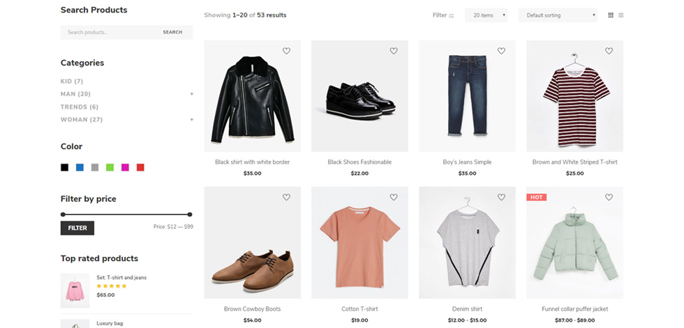 Category page