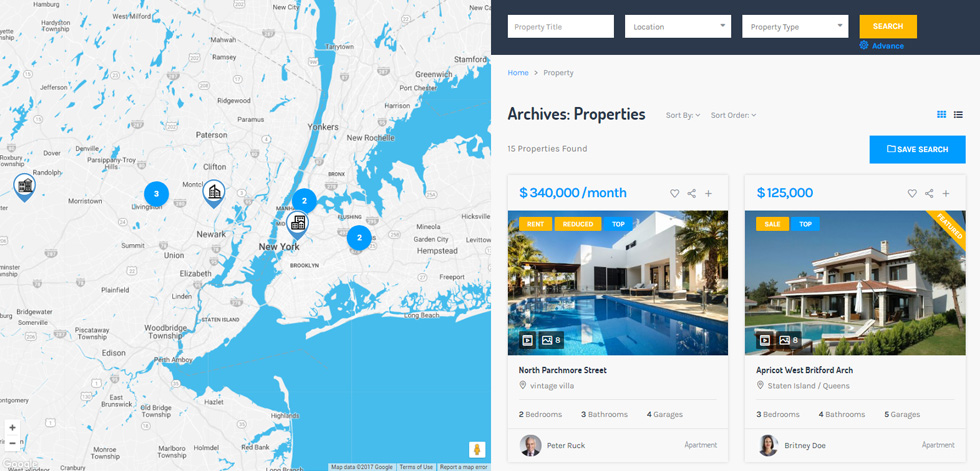 Property listing