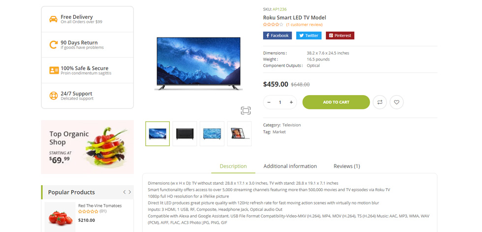 Product page