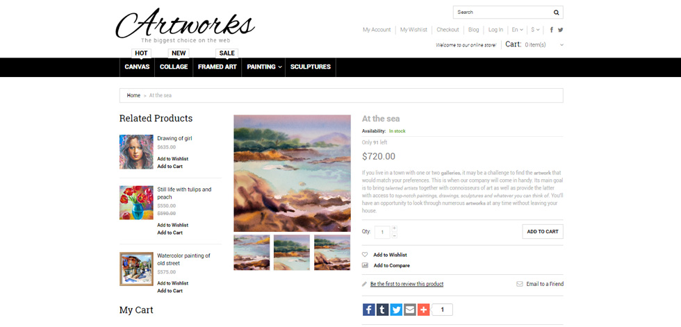 Product page