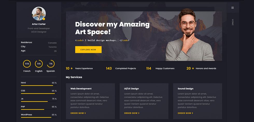 Home page