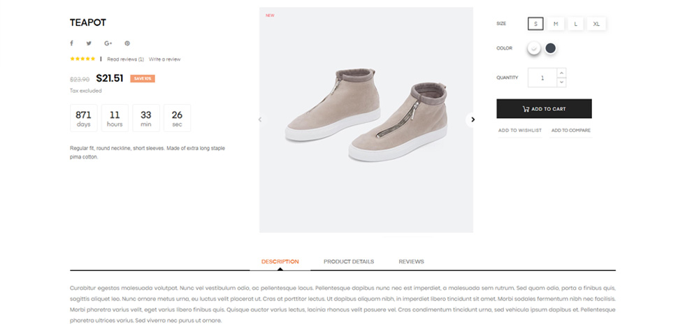 Product page