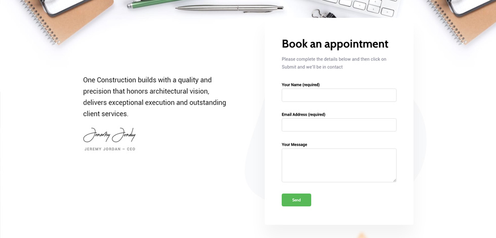 Contact page
