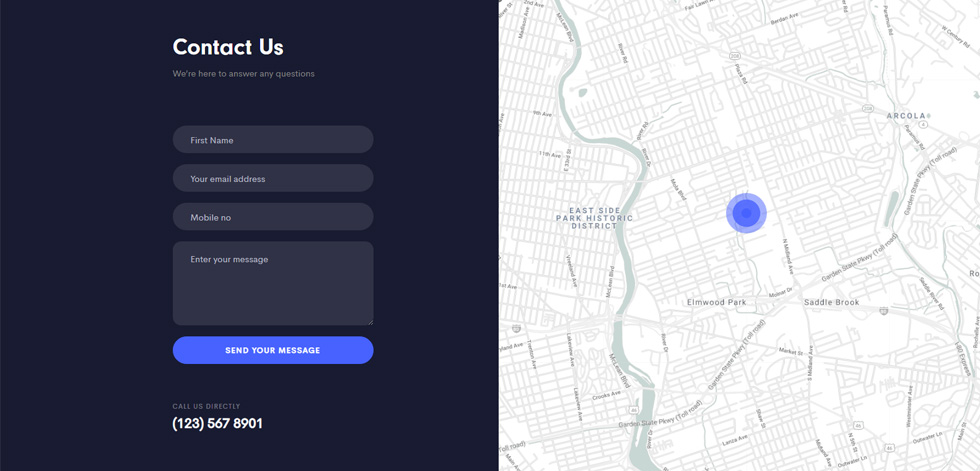 Contact page