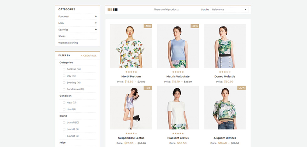 Category page