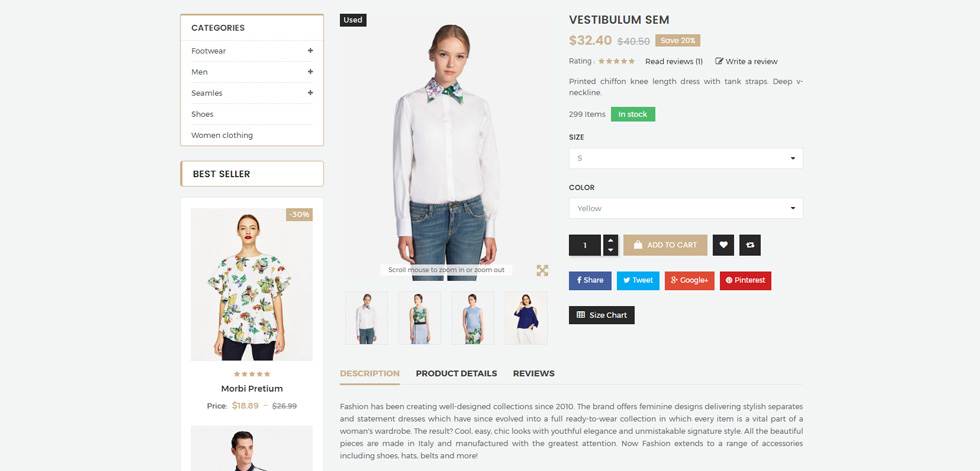 Product page