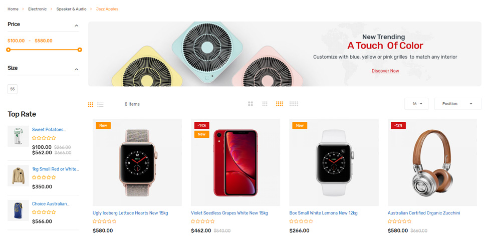 Category page