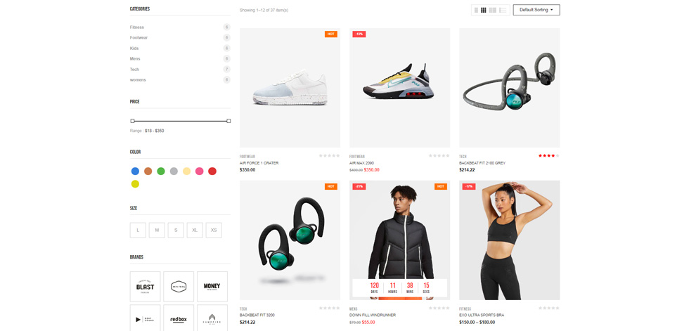 Category page