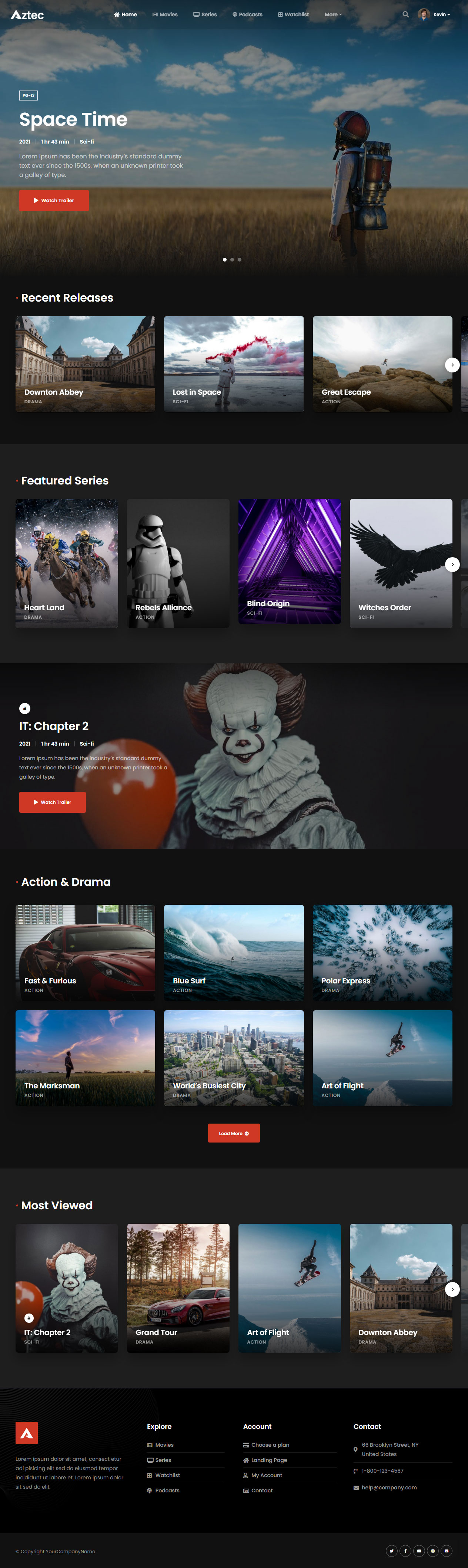 Aztec Video Streaming WordPress