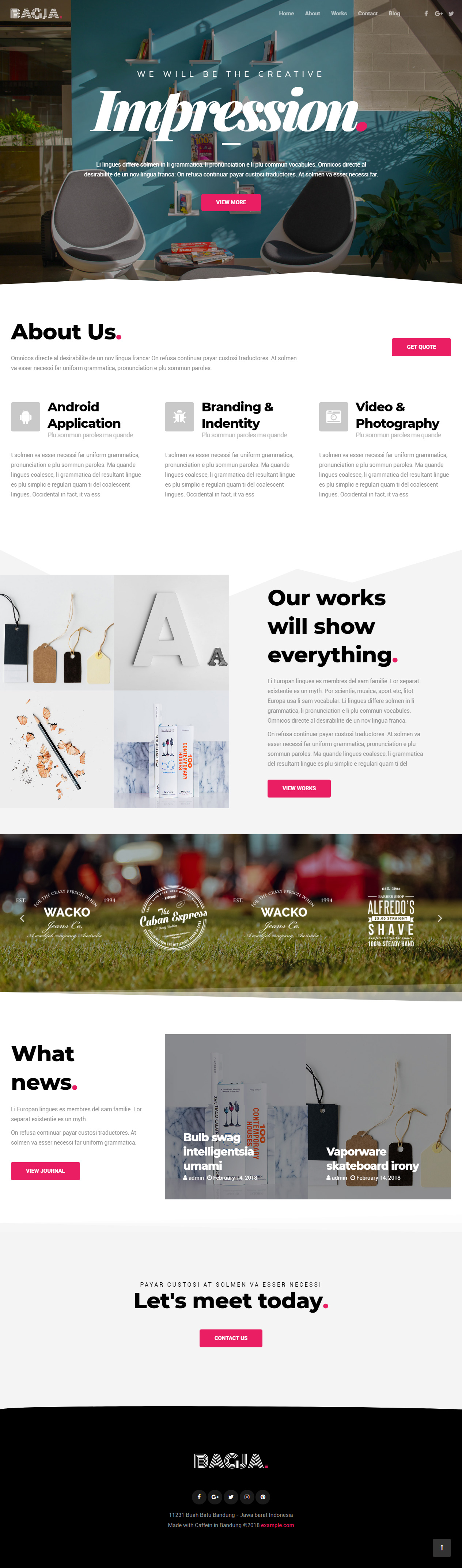 Bagja Best Agency WordPress Themes