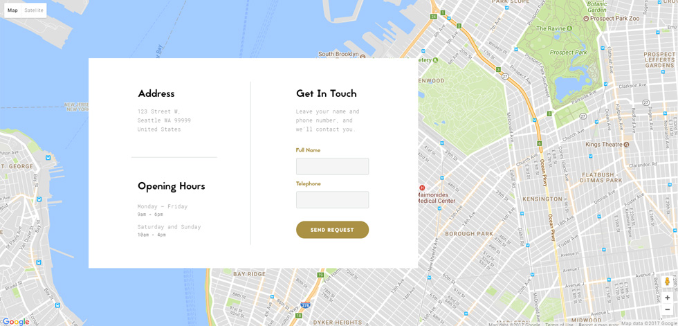 Contact page