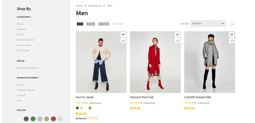 Category page