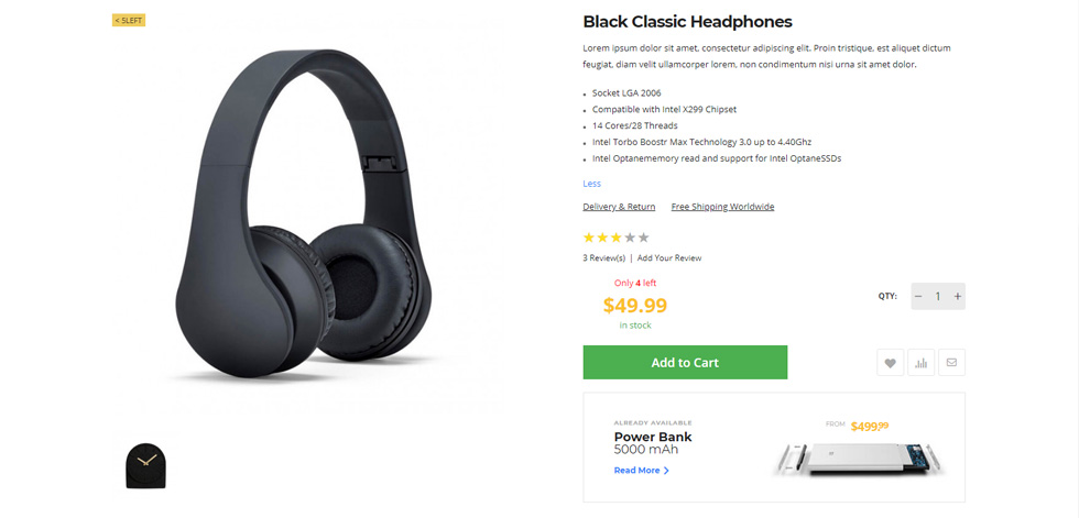 Product page