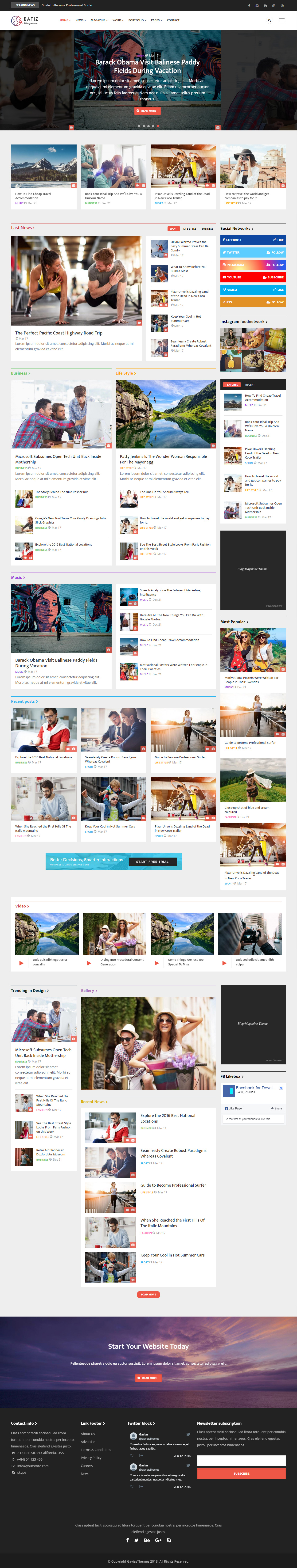 Batiz Drupal Blog Themes