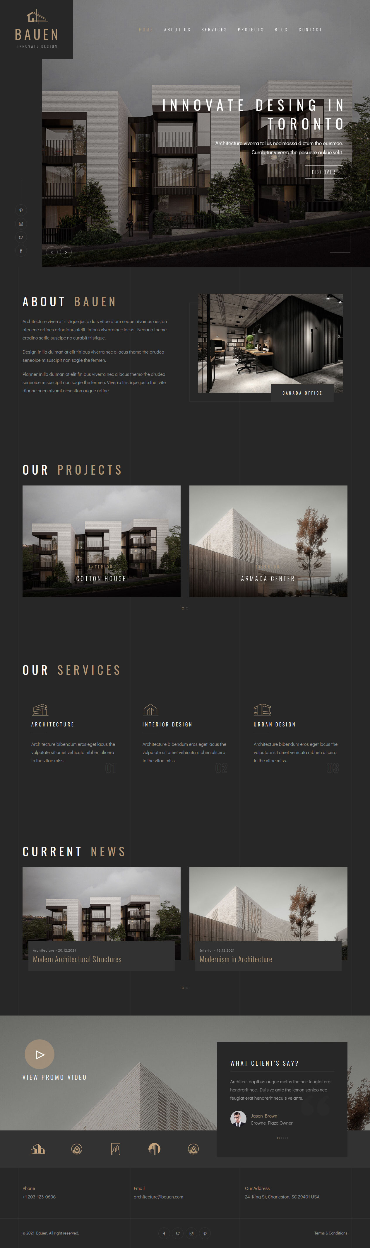 BAUEN Interior Design HTML5 Template