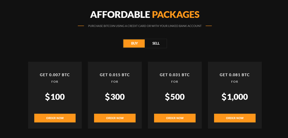 Pricing tables
