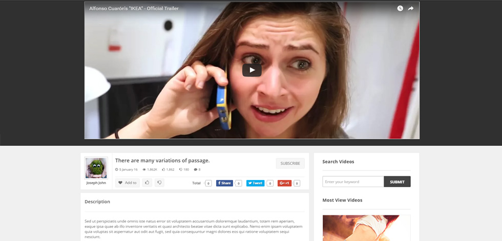 Single video
