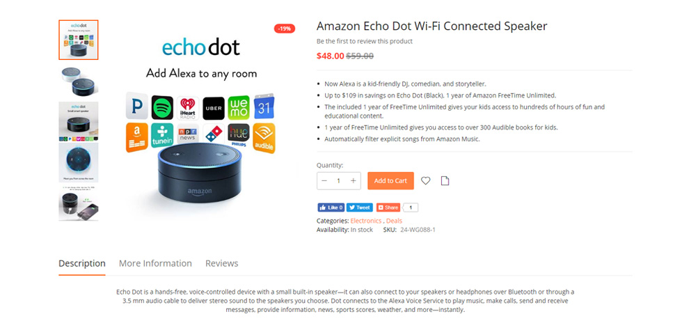 Product page