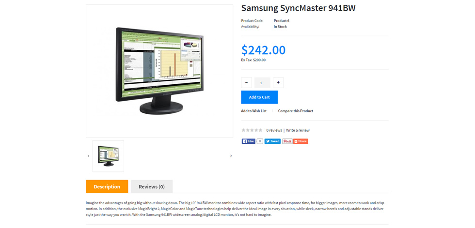 Product page