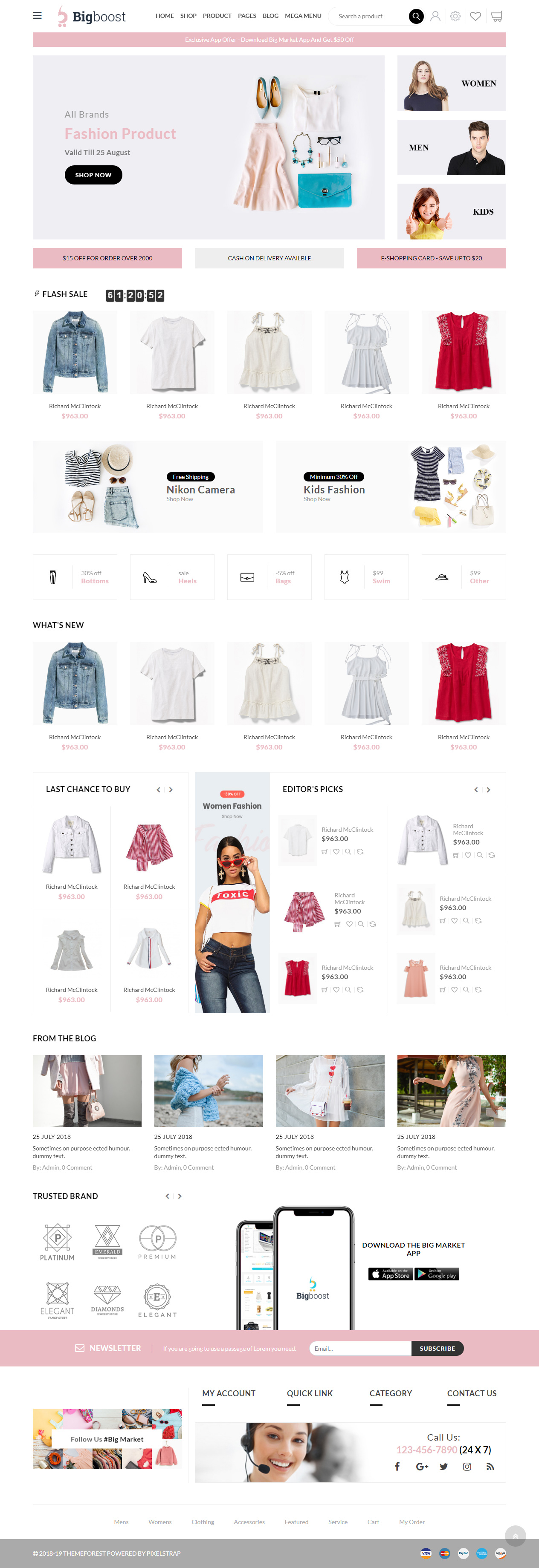 BigBoost Fashion HTML5 Templates