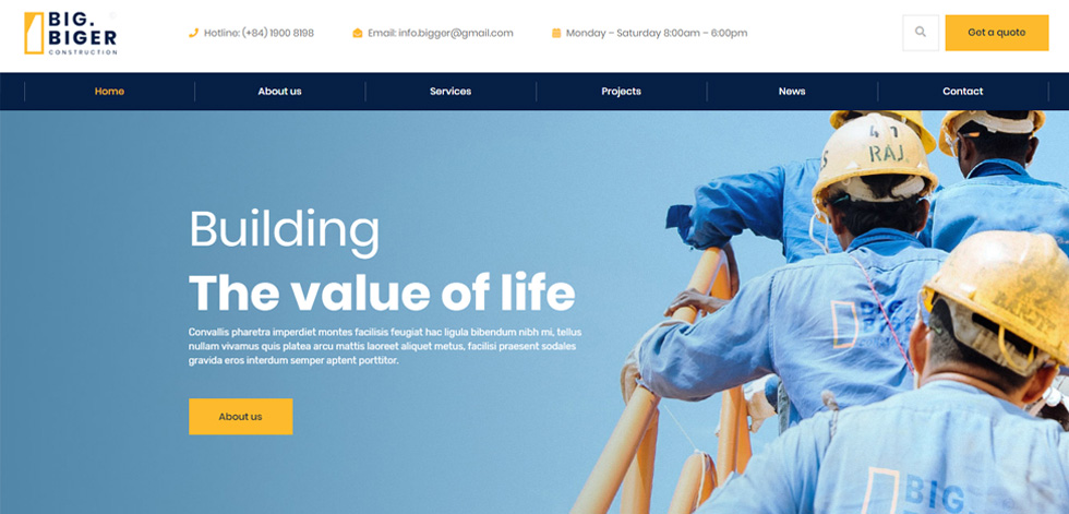 Home page