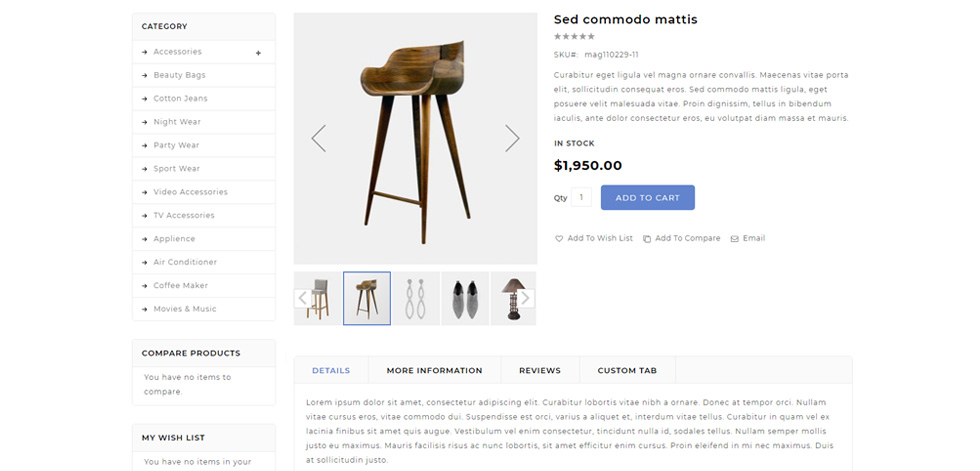 Product page