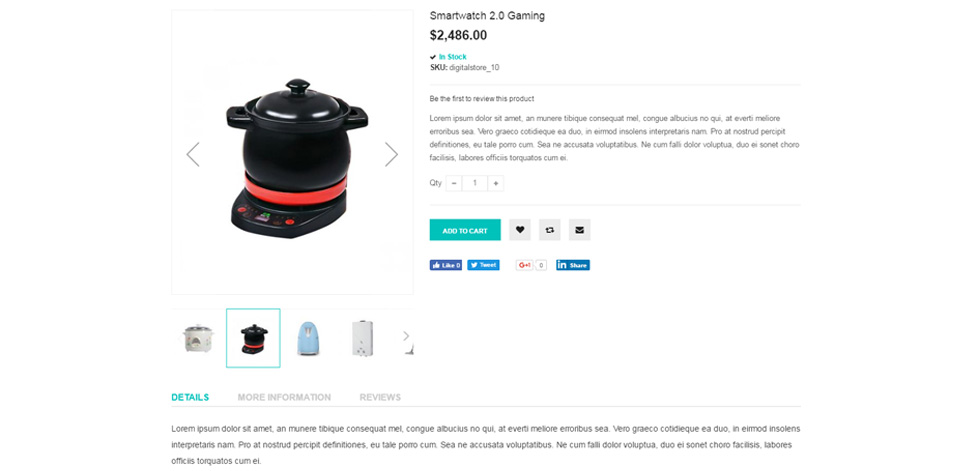 Product page