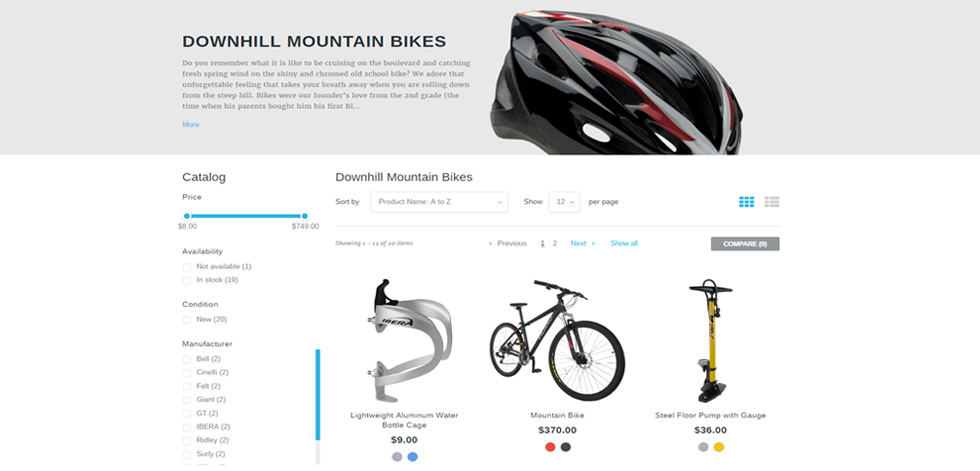 Category page