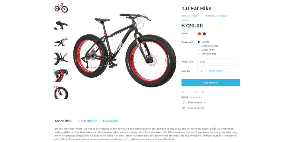 Product page