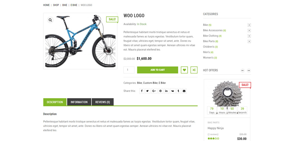 Product page
