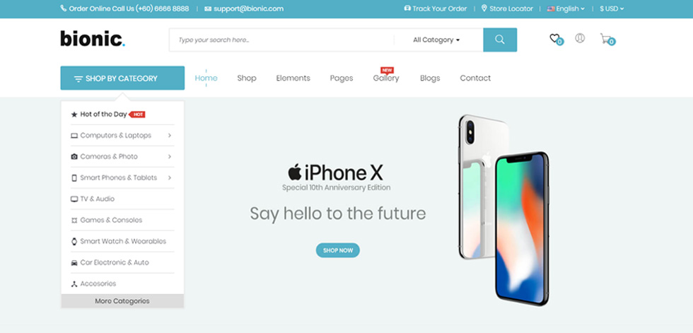 Home page